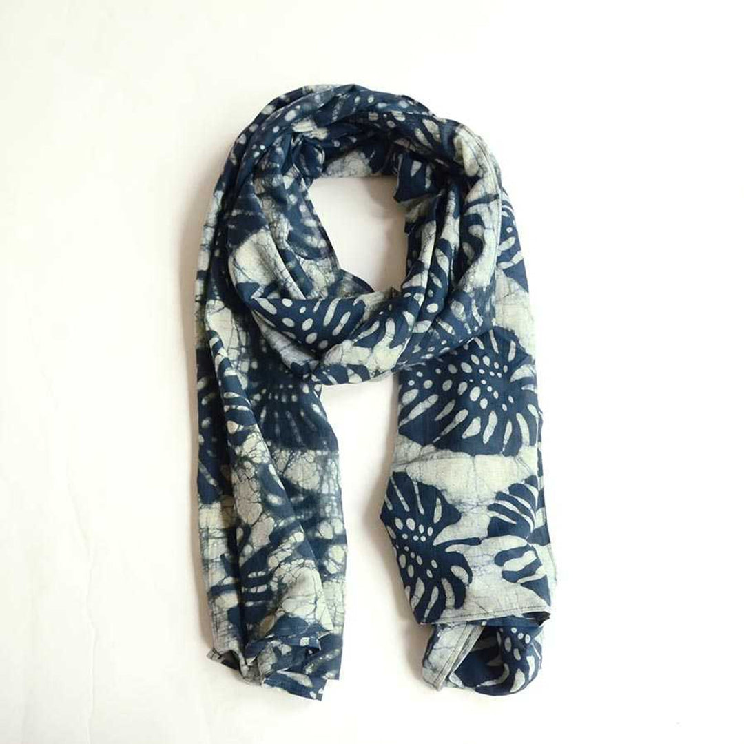 SCARF PRINTED COTTON W/O TESSLES YS