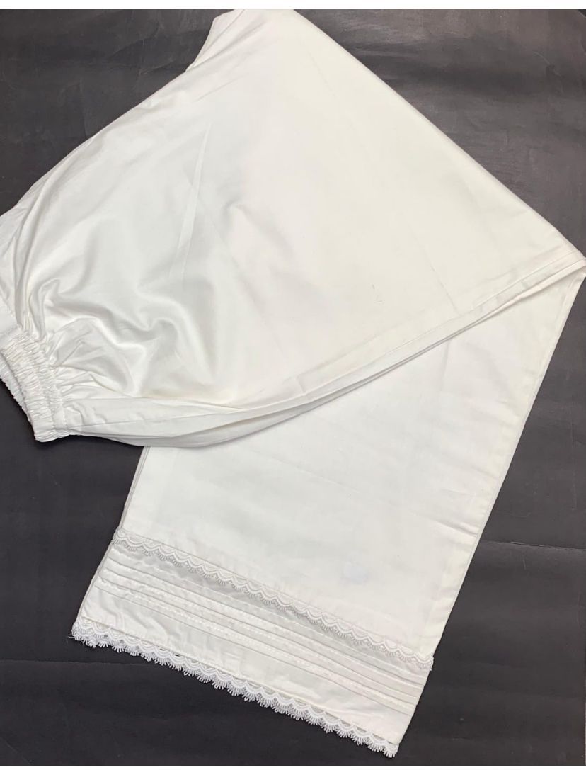 PALAZZO-EMBROIDERED SOLID