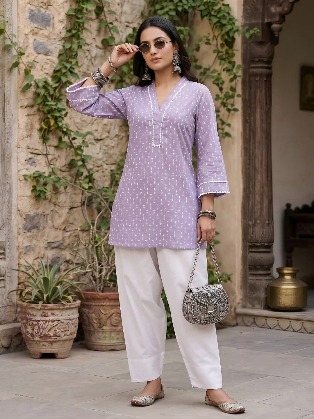CO-ORDS-Lvdr Printed Cotton