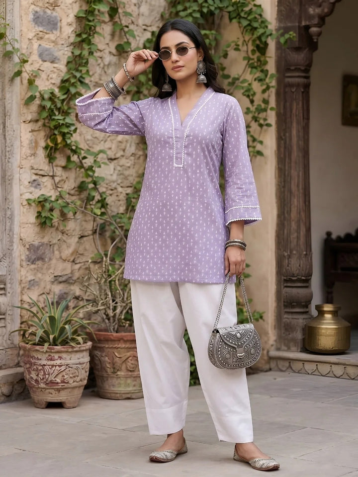 CO-ORDS-Lvdr Printed Cotton