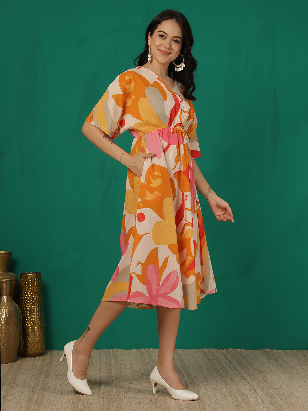 DRESS-Long Pure Cotton