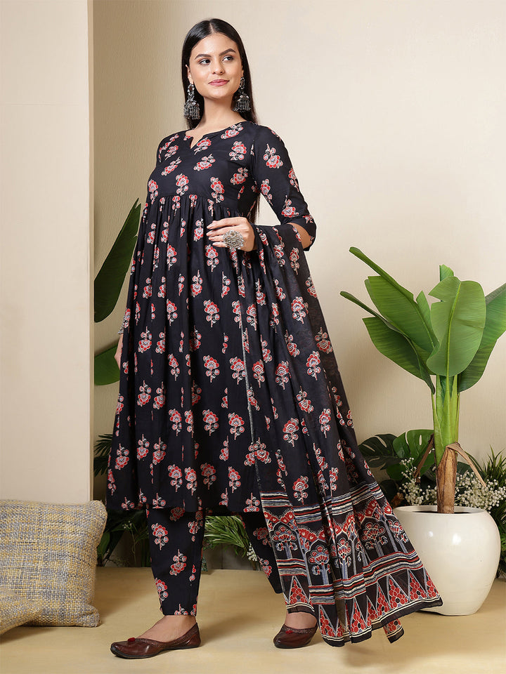 DUPATTA SETS-A Line Cotton