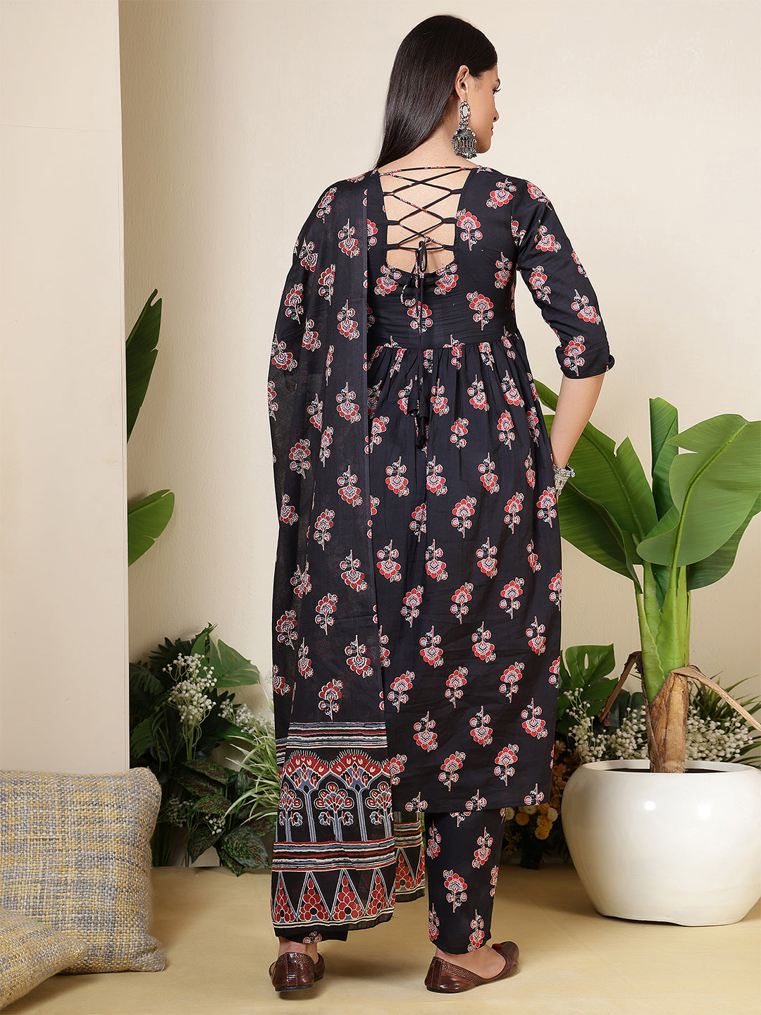 DUPATTA SETS-A Line Cotton