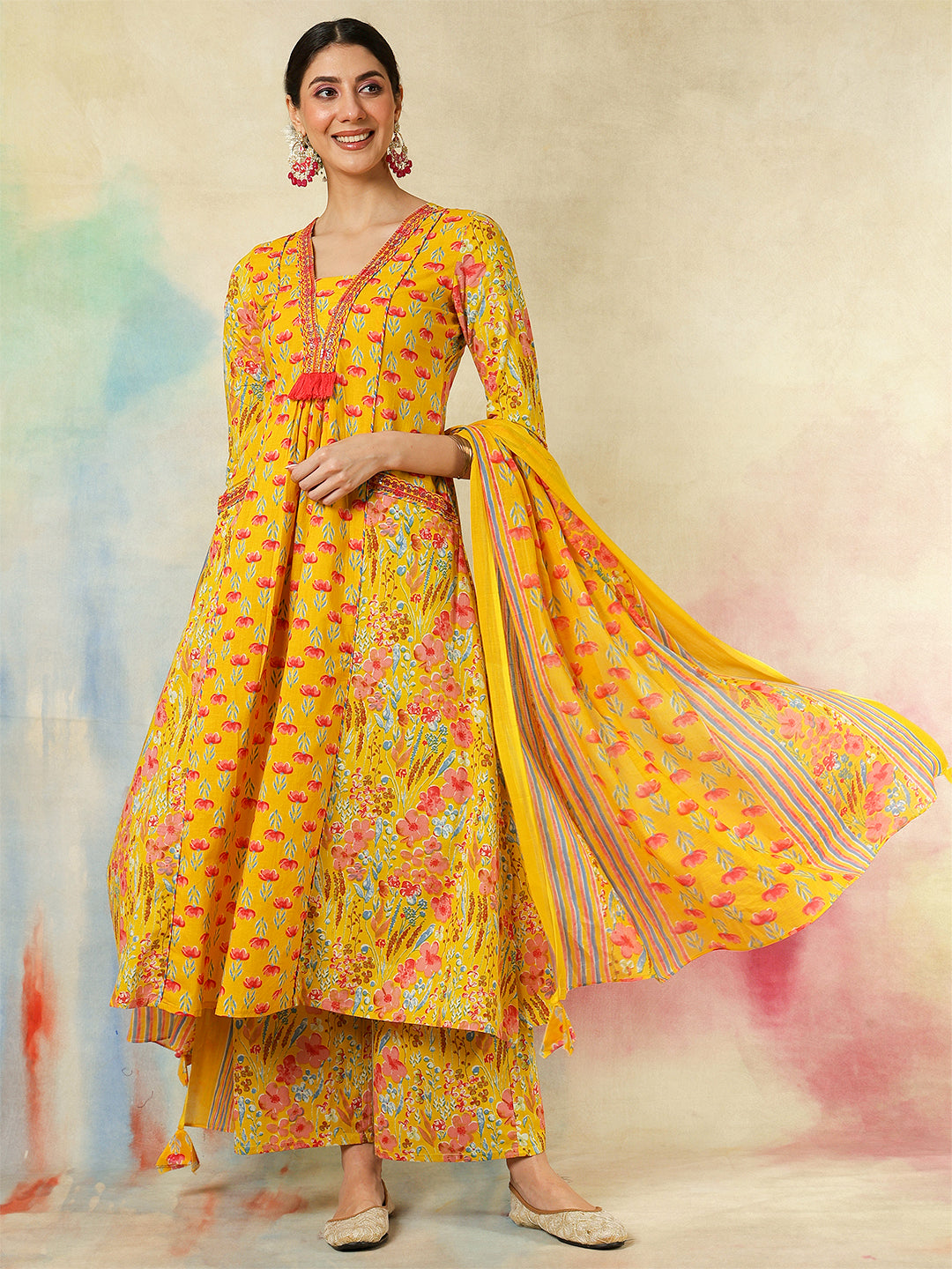 DUPATTA SET-A Line Pure Cotton