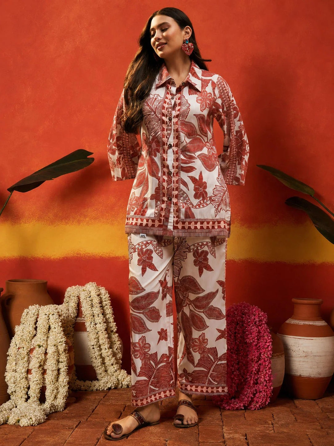 CO-ORDS-Tropical Printed Rayon