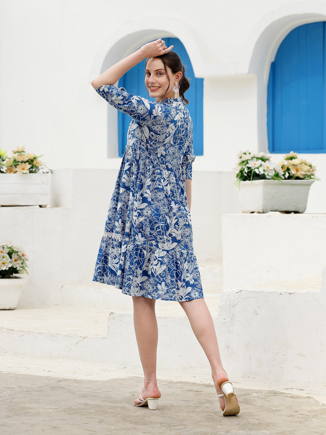 DRESS-Middi Pure Cotton