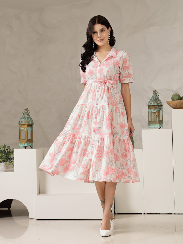 DRESS-Long Pure Cotton