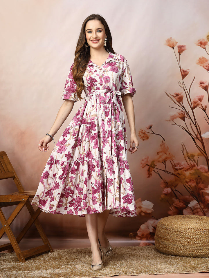 DRESS-Long Pure Cotton