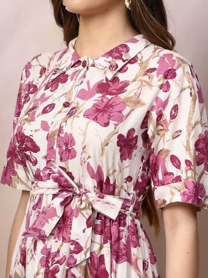 DRESS-Long Pure Cotton