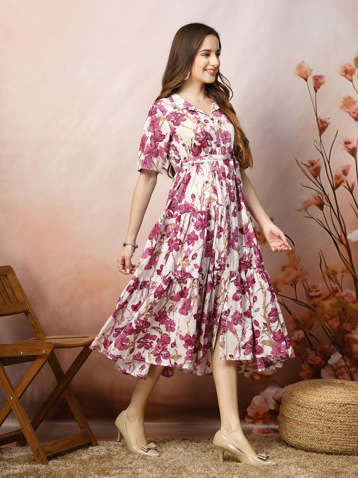 DRESS-Long Pure Cotton