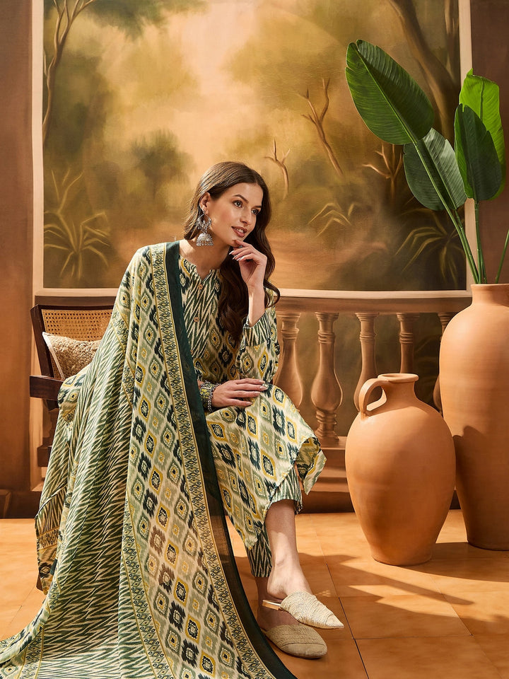 DUPATTA SETS-Straight Pure Cotton