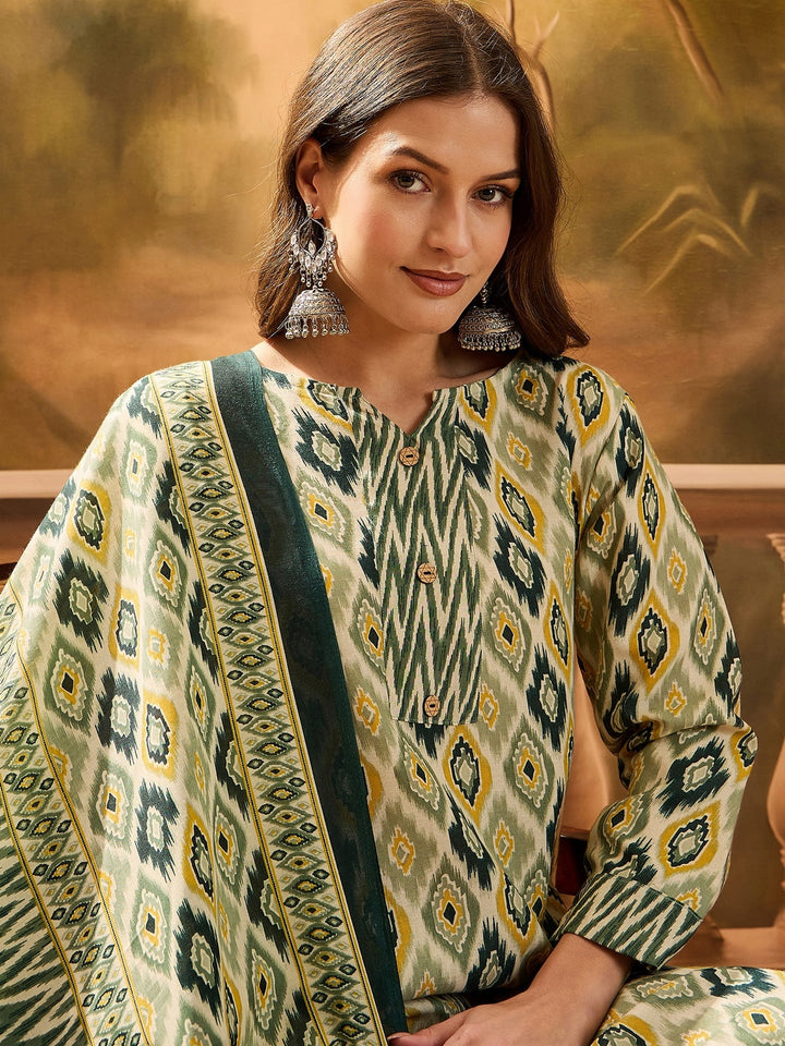 DUPATTA SETS-Straight Pure Cotton