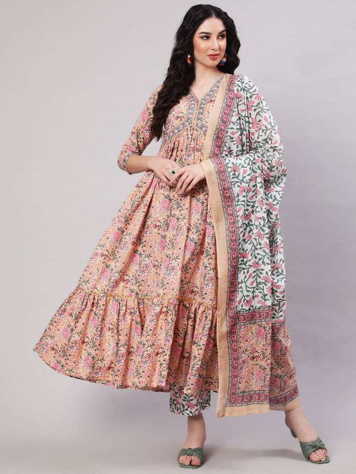 DUPATTA SETS-A Line Pure Cotton