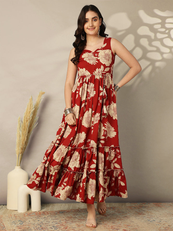 DRESS-Long Pure Cotton