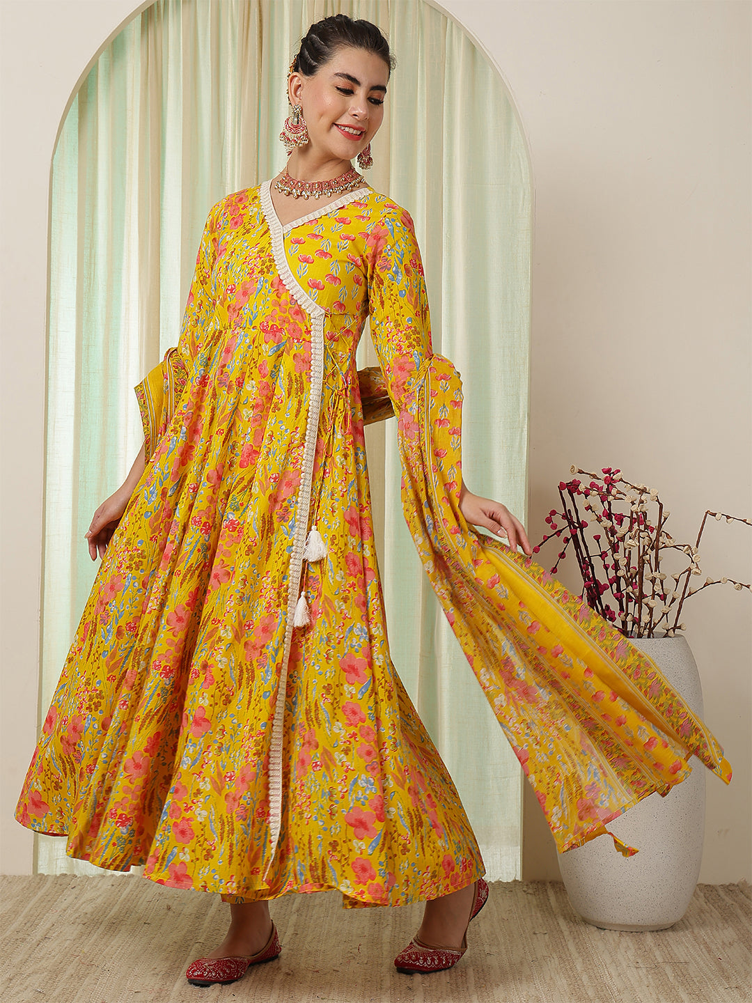 DUPATTA SET-A Line Pure Cotton
