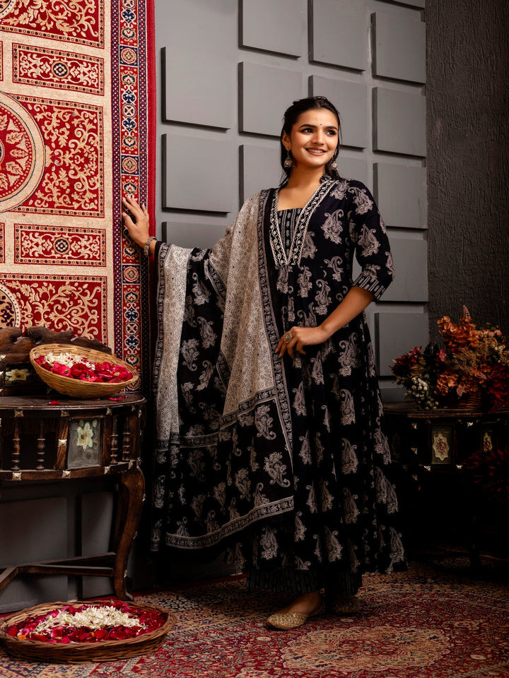 DUPATTA SETS-A Line Cotton