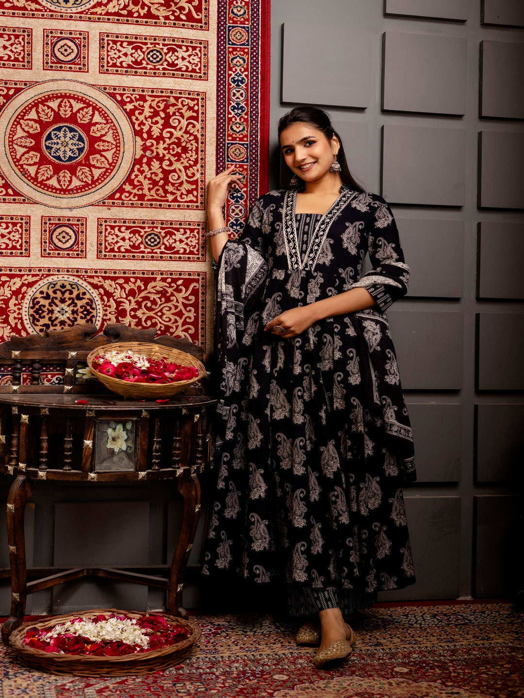 DUPATTA SETS-A Line Cotton