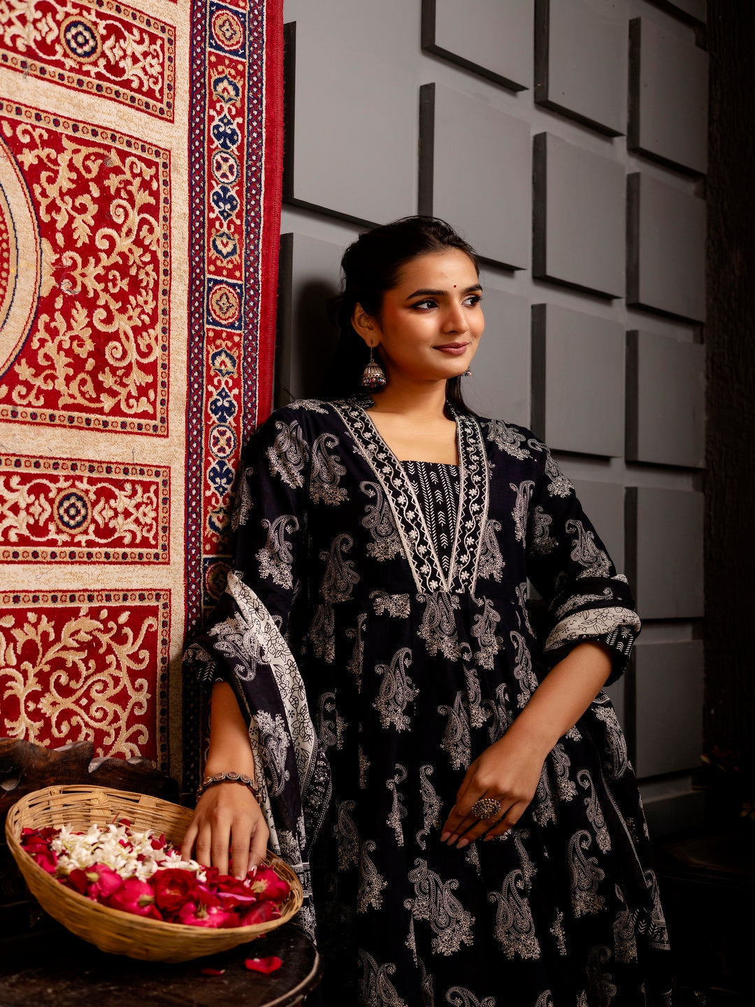 DUPATTA SETS-A Line Cotton