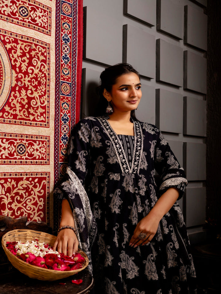 DUPATTA SETS-A Line Cotton