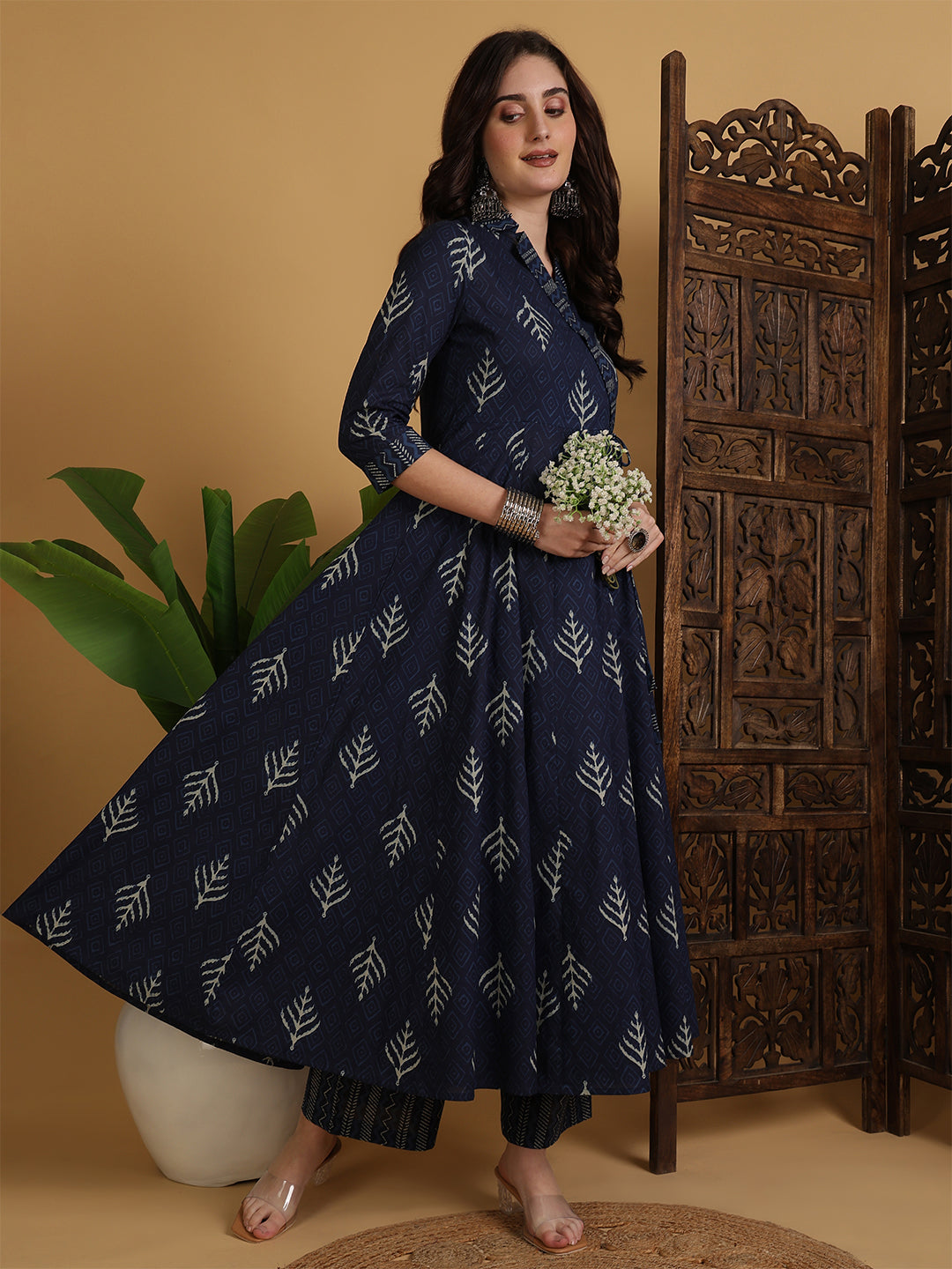 KURTA PANT-Flared Cotton