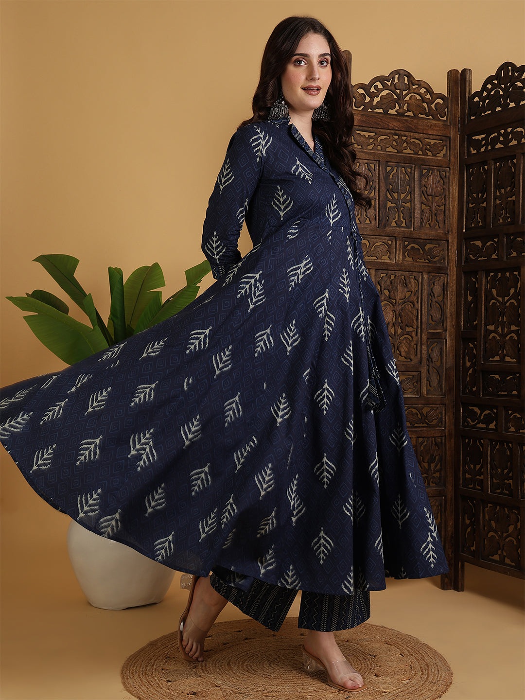 KURTA PANT-Flared Cotton