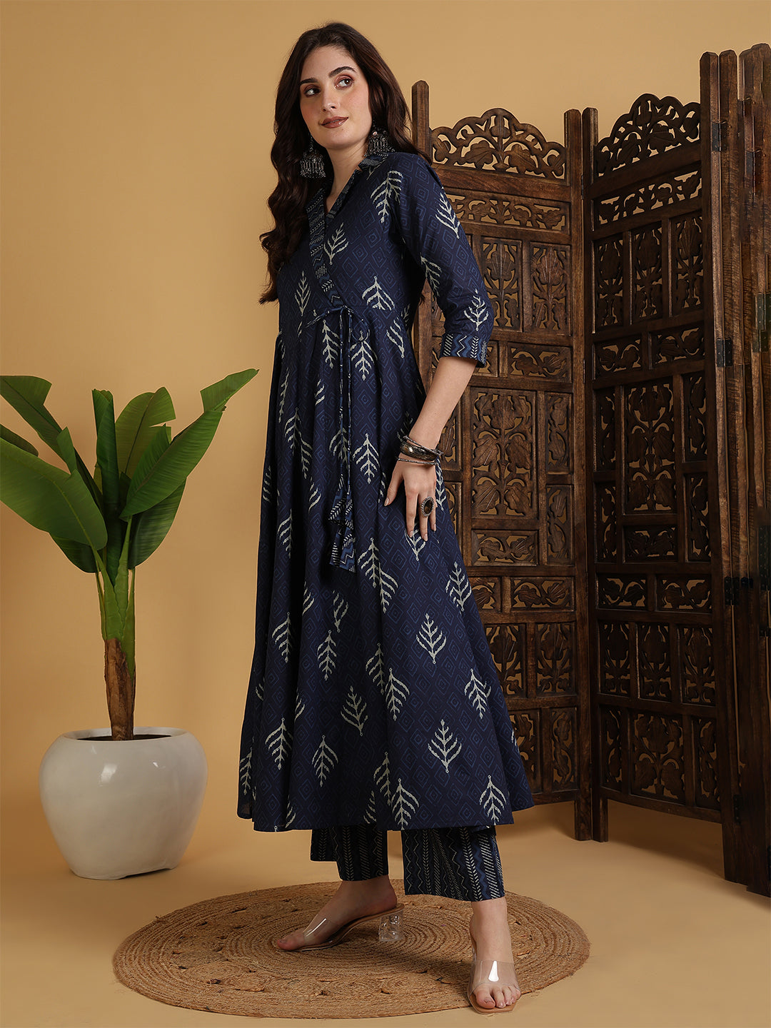 KURTA PANT-Flared Cotton