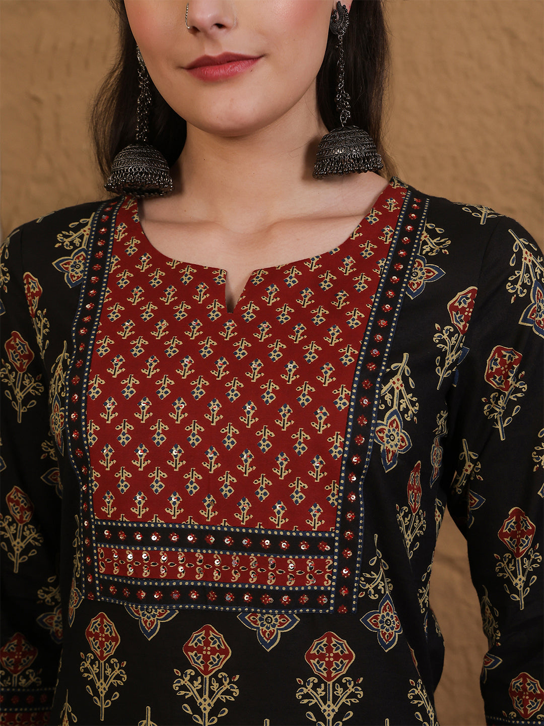 DUPATTA SETS-Straight Cotton