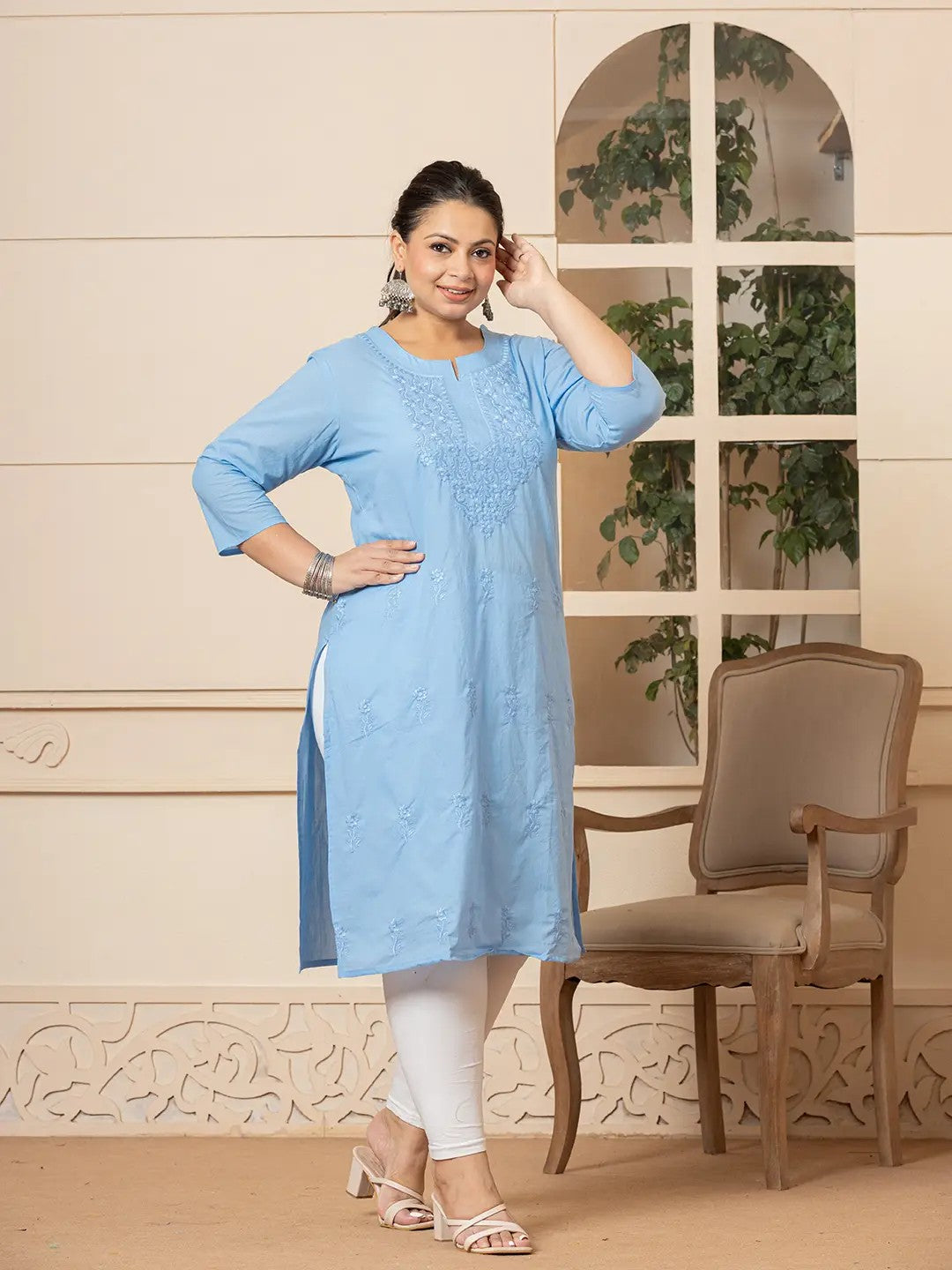 KURTA-Plus Size Straight