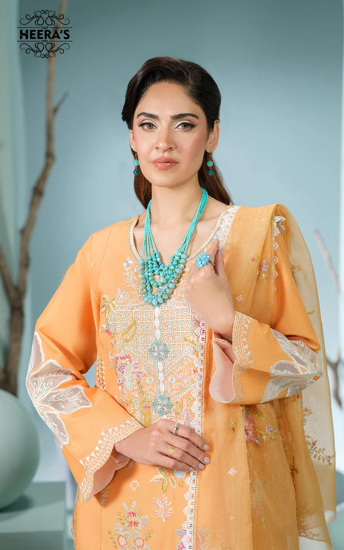 DUPATTA SET-Saffron Élite