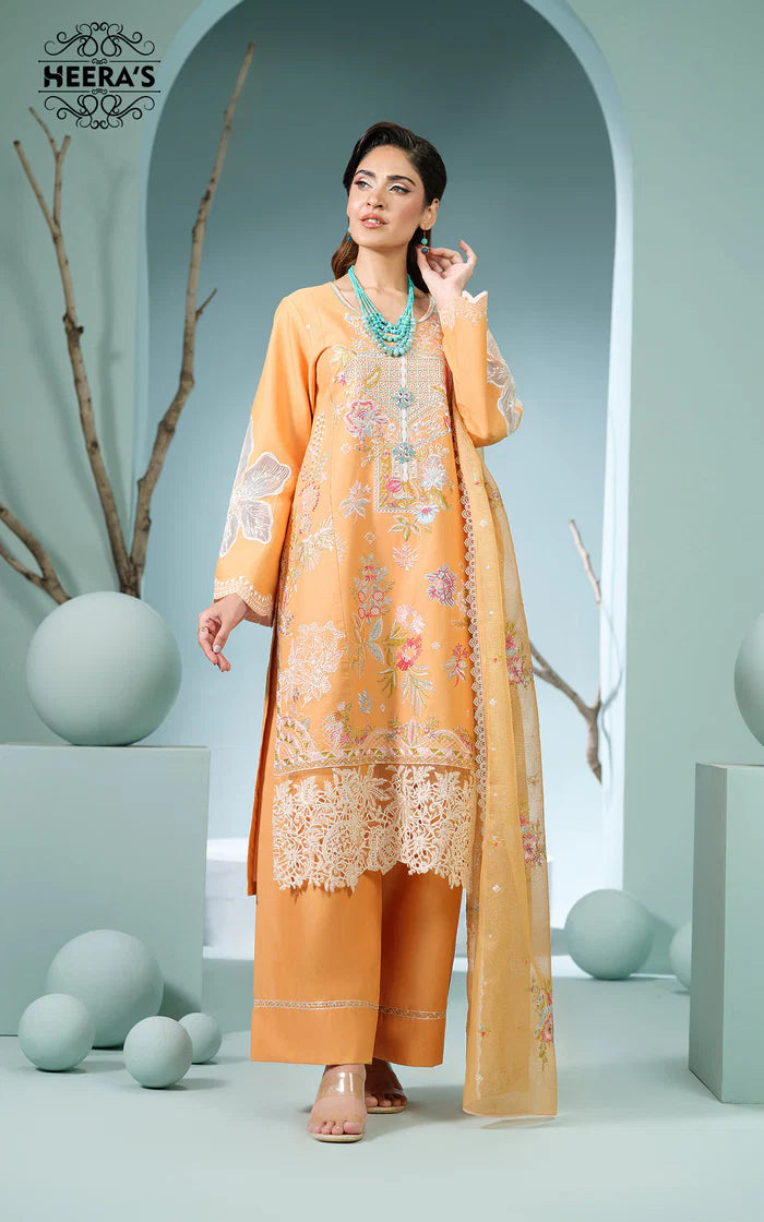 DUPATTA SET-Saffron Élite