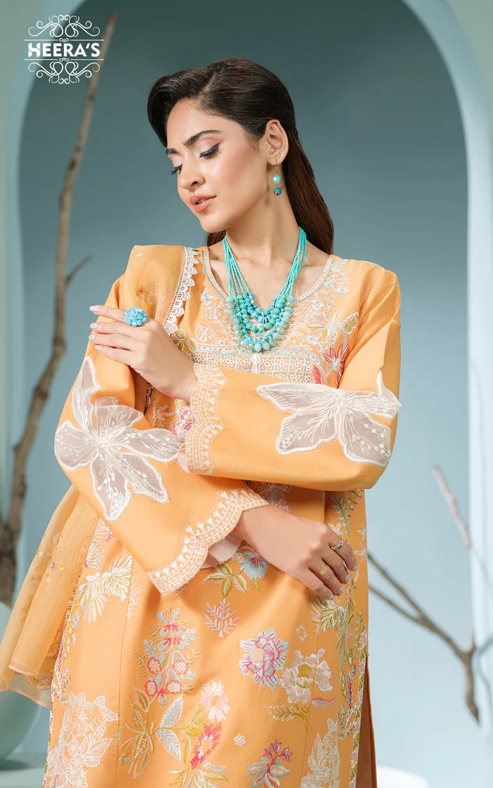 DUPATTA SET-Saffron Élite
