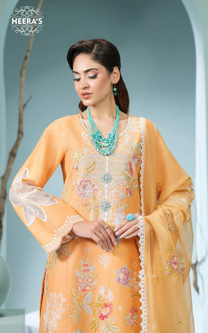 DUPATTA SET-Saffron Élite