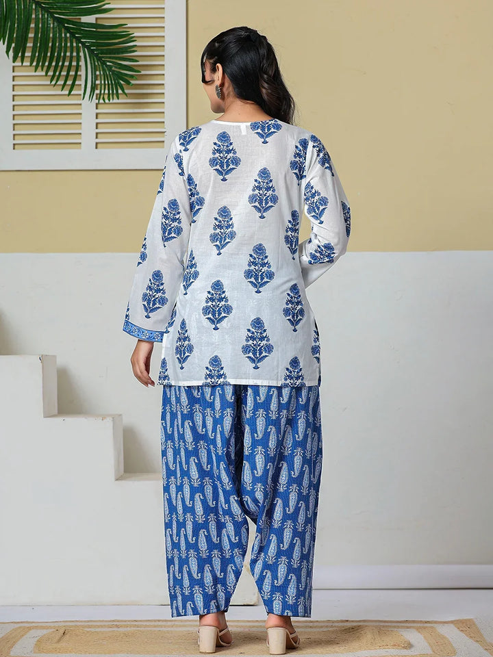 CO-ORDS-Short Top with Farsi Shalwar