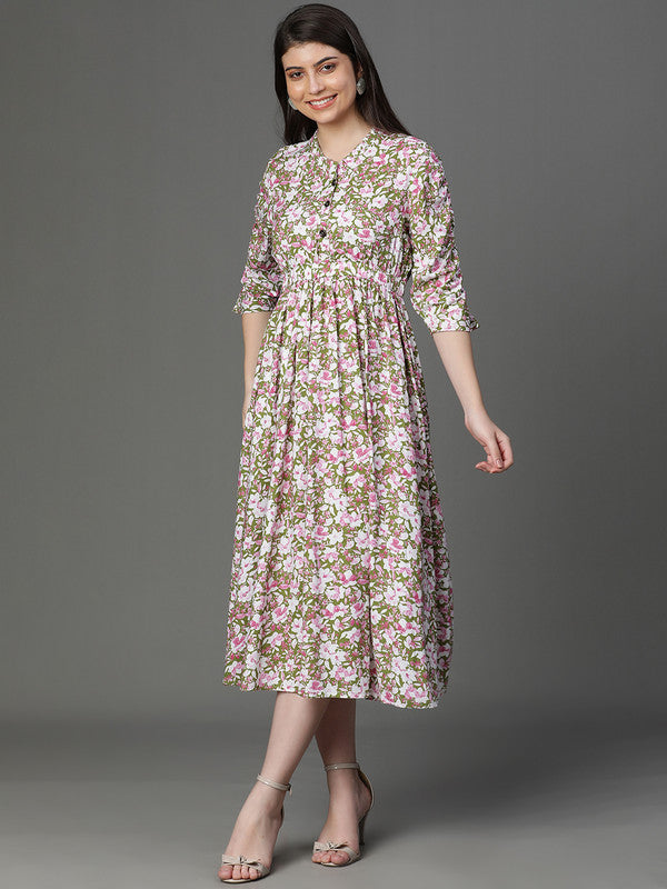 DRESS - PINK FLORAL