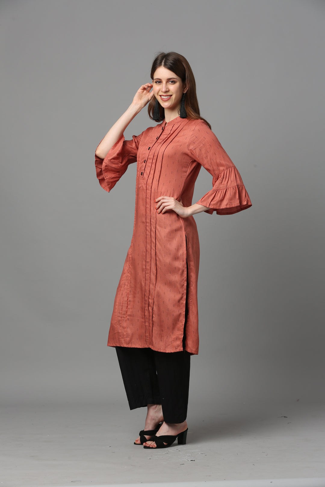 KURTA-Mustard, Cotton