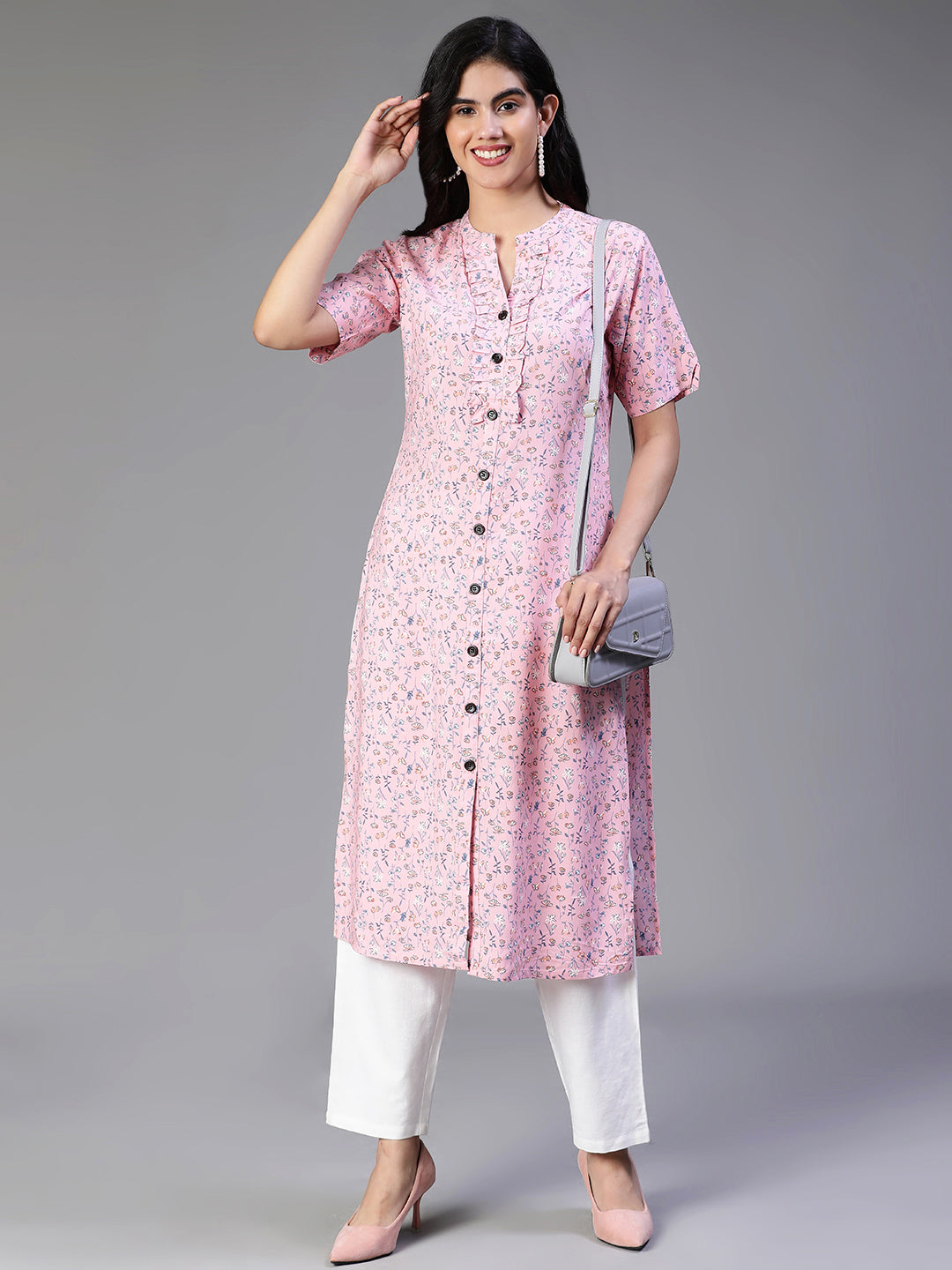 KURTA-Pink Cotton