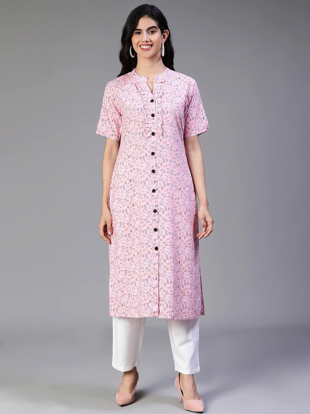 KURTA-Pink Cotton