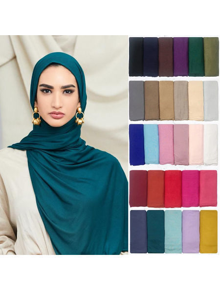 SCARF JERSEY SOLID-001