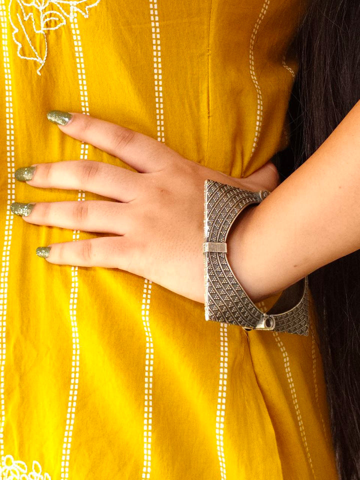 BRACELET-Brass01 Oxidized Kada