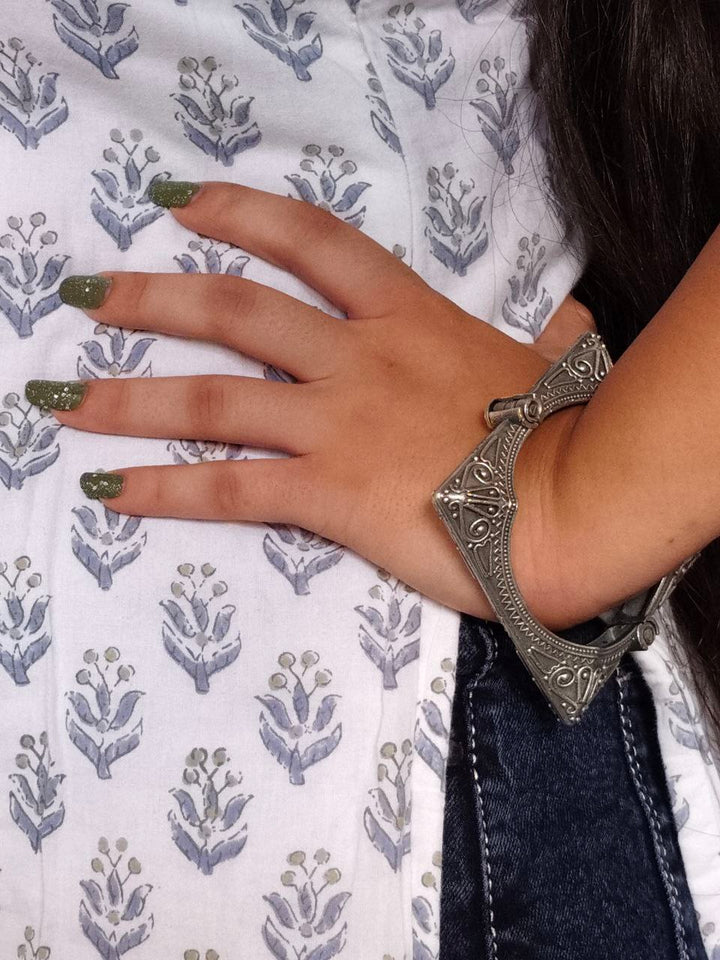 BRACELET-Brass01 Oxidized Kada