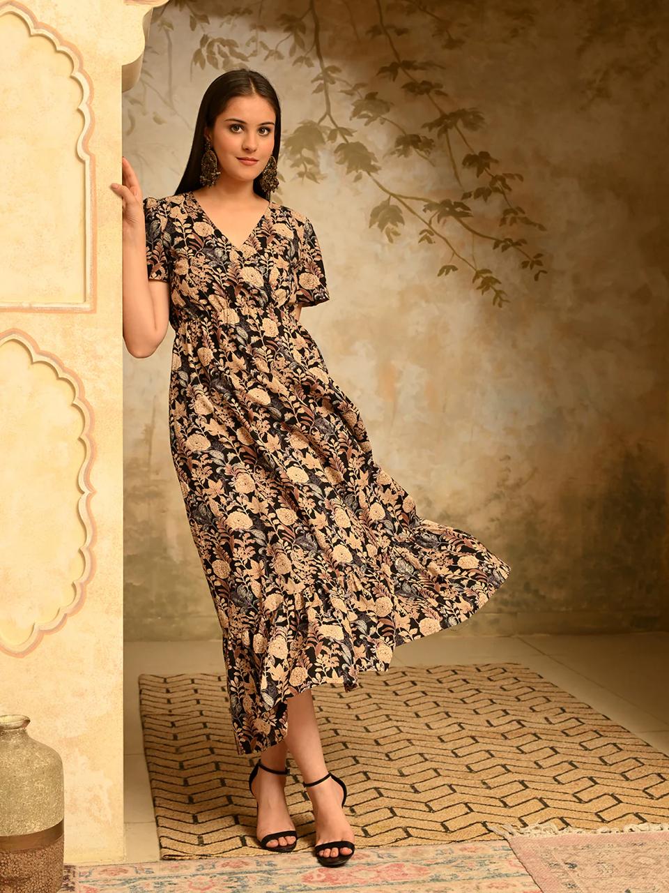 DRESS-Beige Cotton