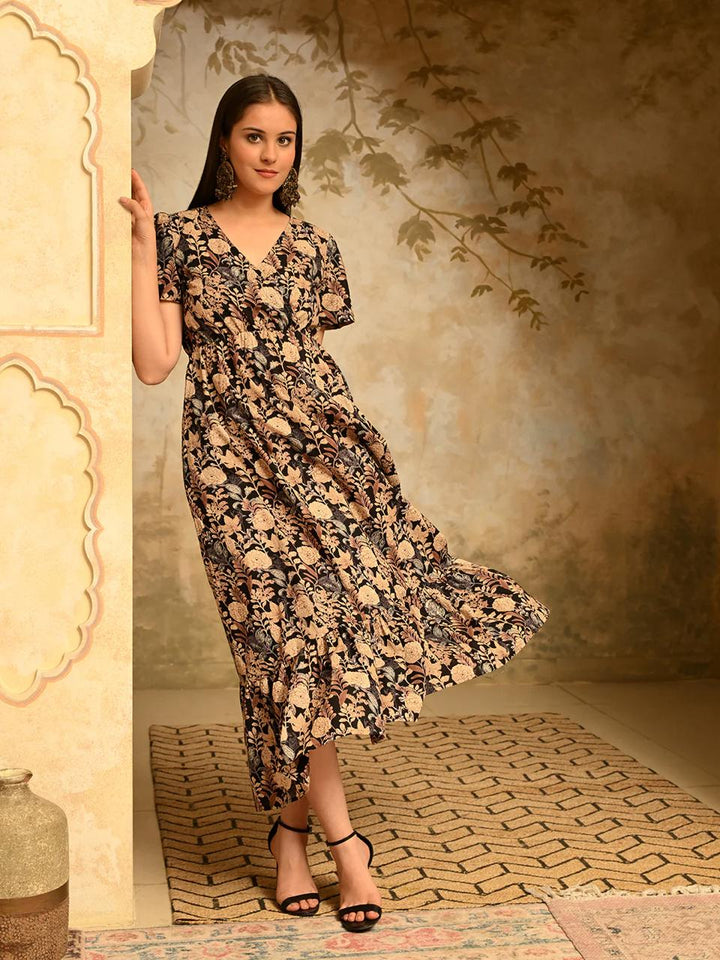 DRESS-Beige Cotton