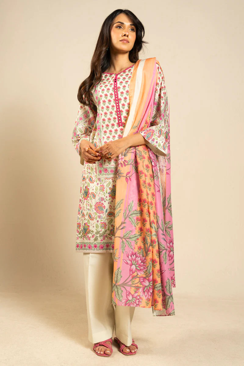 UNSTITCHED 3Pc AK-Pak