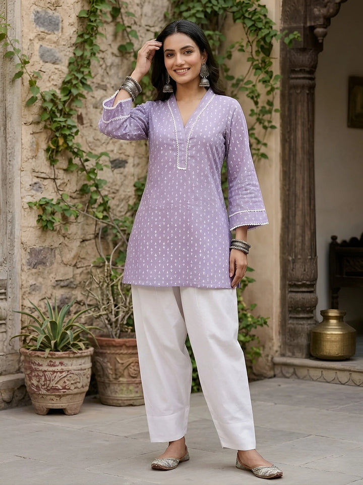 CO-ORDS-Lvdr Printed Cotton