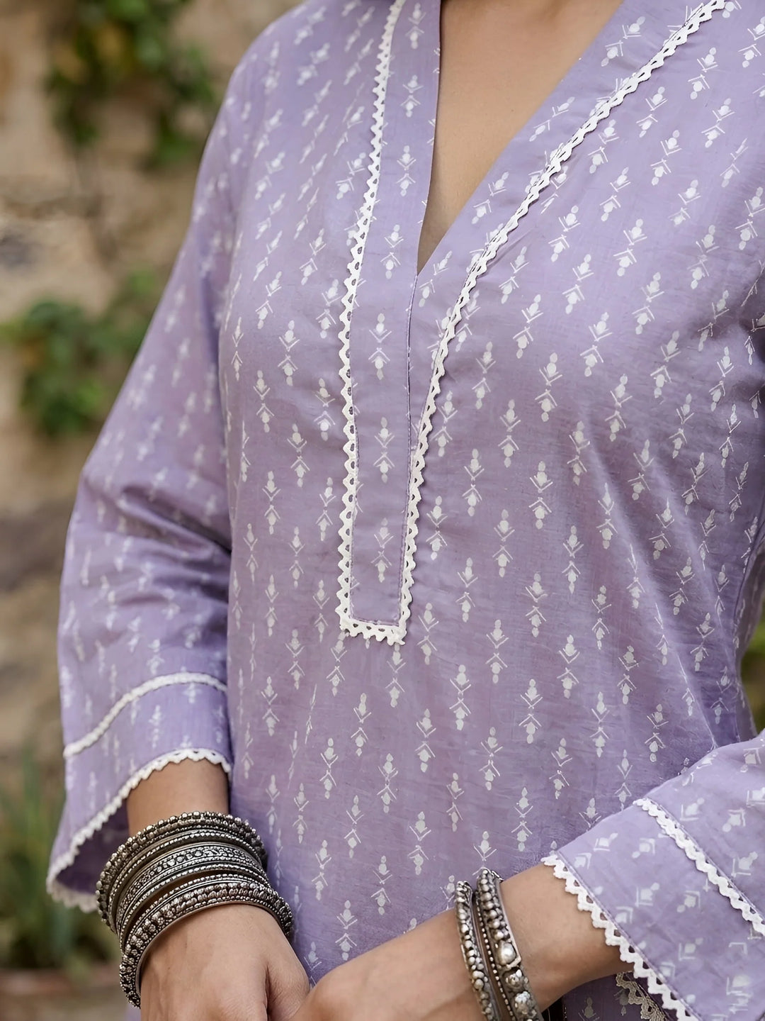 CO-ORDS-Lvdr Printed Cotton