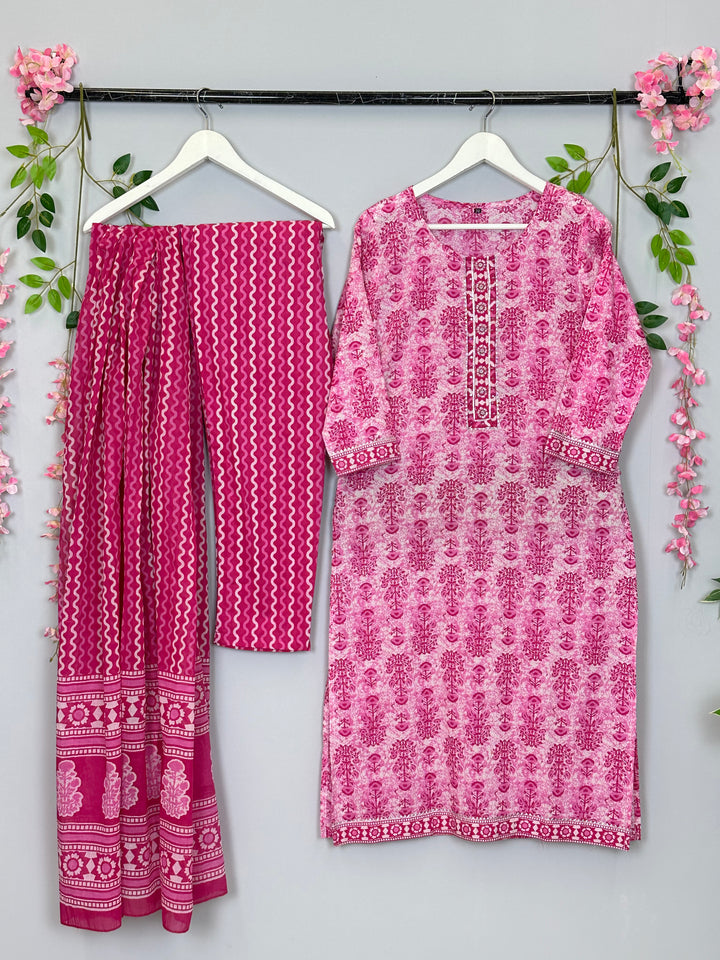 DUPATTA SET - Pink color Cotton Dupatta set.