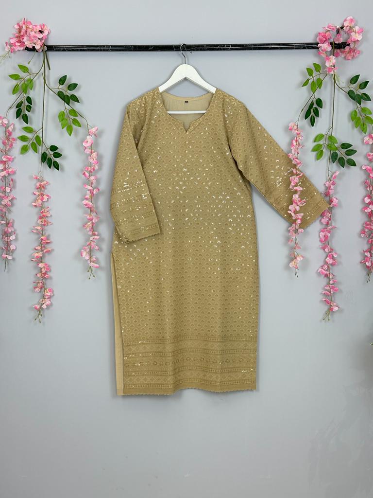 KURTA - Luckhnow chikankari Green Kurta