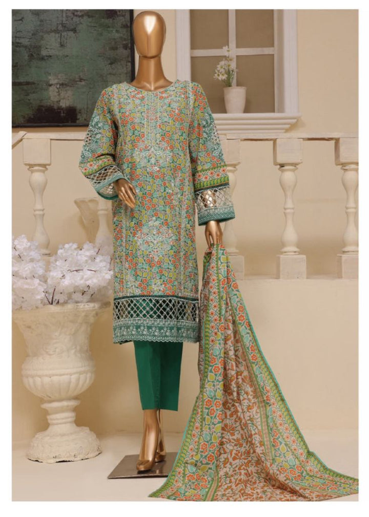 DUPATTA SET GREEN