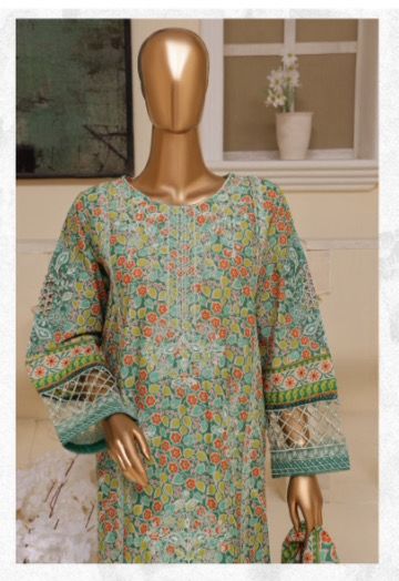 DUPATTA SET GREEN