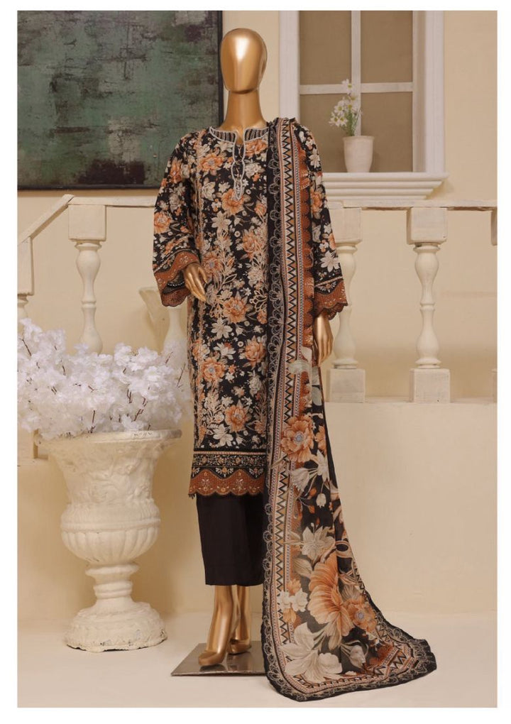 DUPATTA SET BLACK BROWN